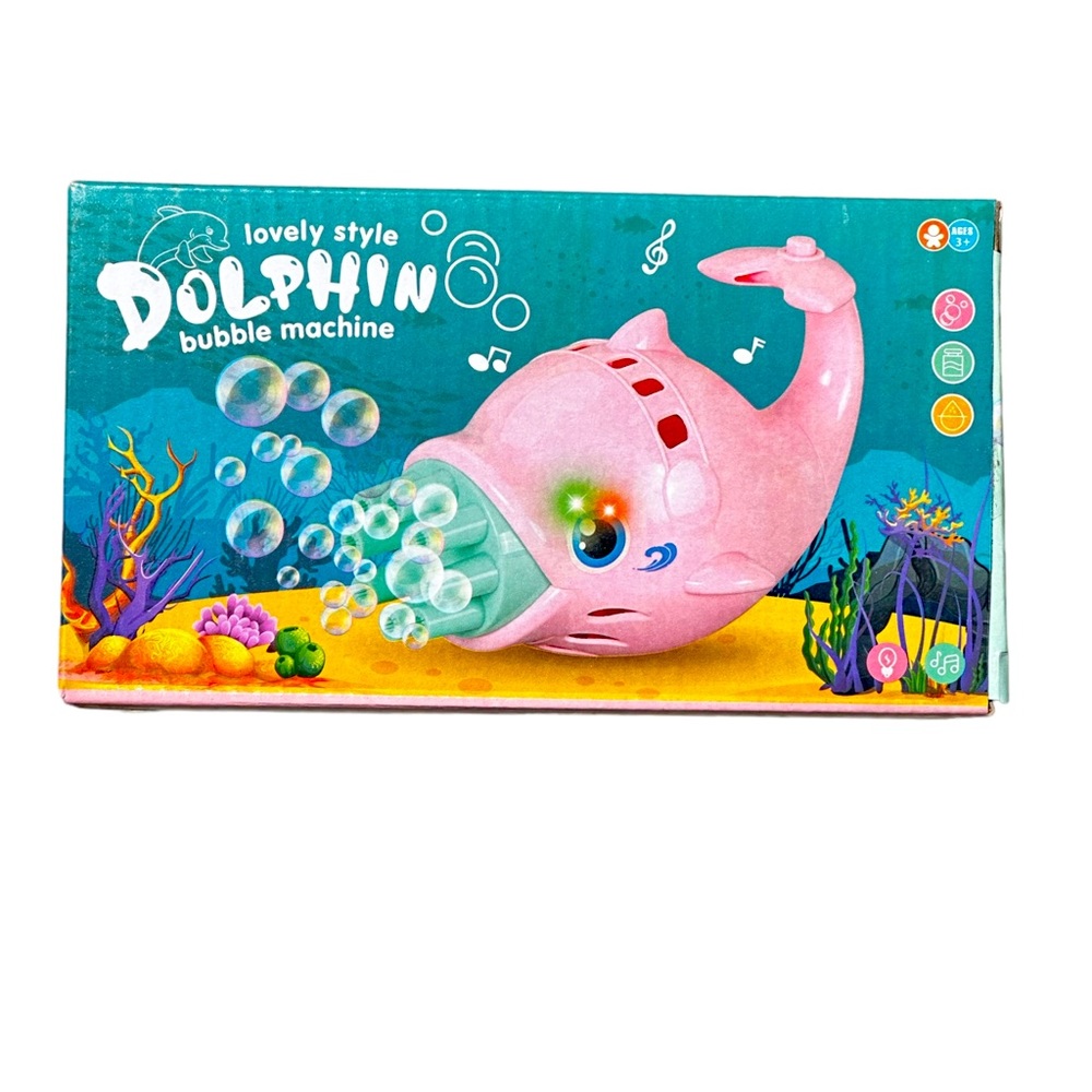 Pink Or Green Dolphin bubble machine